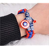 Ladud BAGNSS16 Buzz Lightyear Pulsera de Punto de Bloque de construcción Regalo de Pareja de Estudiantes - Capitán…
